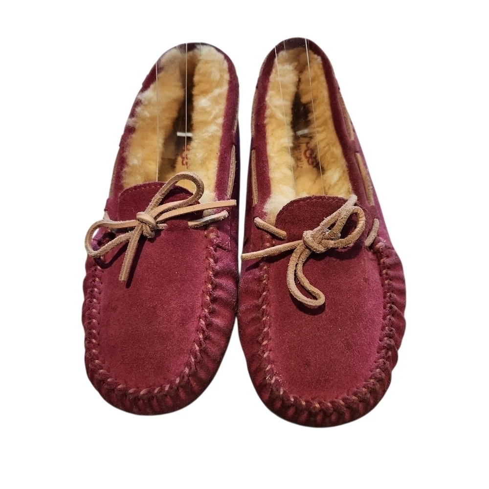 UGG DAKOTA MYSTIC PURPLE SUEDE SLIPPERS FUCHSIA SZ 3